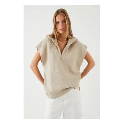 Koton Women's Beige Vest