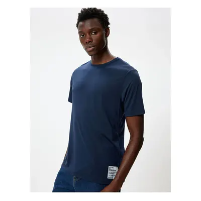 Koton Short Sleeve T-Shirt Crew Neck Label Detailed