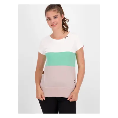 Green-pink women's long T-shirt Alife and Kickin - Women's