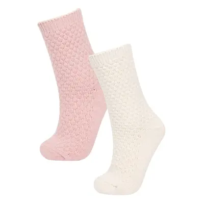 DEFACTO Women's 2-Pack Winter Boot Socks