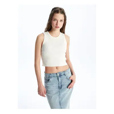 LC Waikiki LCW Vision Women's Crew Neck Flat Knitwear Crop