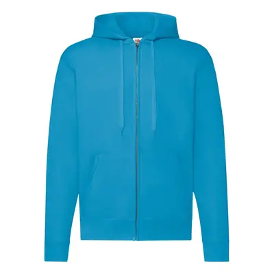 Blue Zippered Hoodie Classic Fruit of the Loom