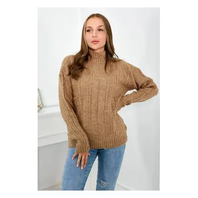 Turtleneck sweater Camel