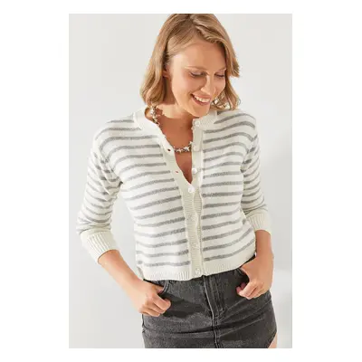 Bianco Lucci Striped Sweater