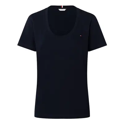 Tommy Hilfiger T-shirt - TH ESS SLD SCOOP-NK TOP SS blue