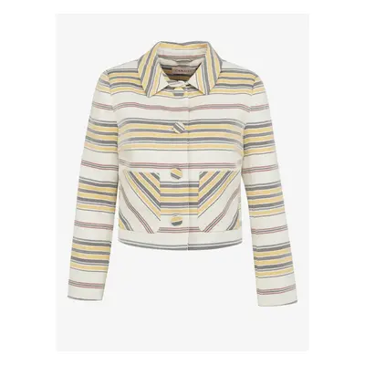 Cream striped jacket CAMAIEU - Women's