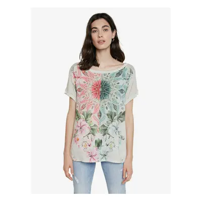 Beige T-Shirt Desigual TS Copenhagen - Women