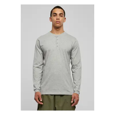 Basic T-shirt Henley L/S grey