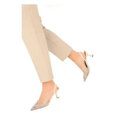 Soho Beige Women's Classic Heeled Shoes