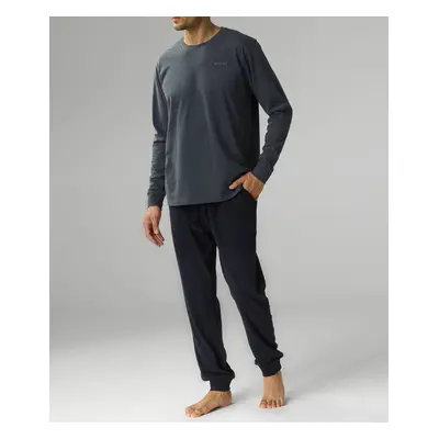 Men's Atlantic pajamas - dark gray/dark blue