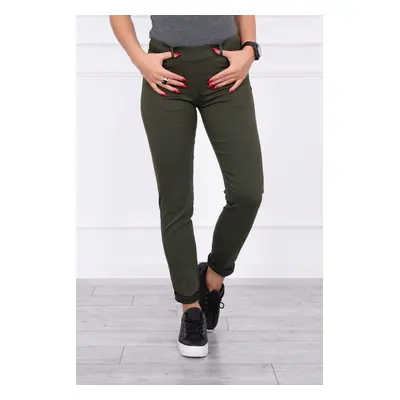 marka niezdefiniowana Colorful jeans khaki