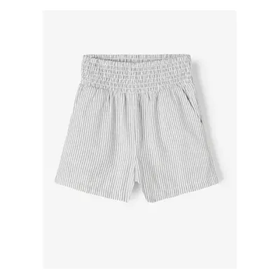 Light Blue Girly Striped Shorts name it Hatty - Girls