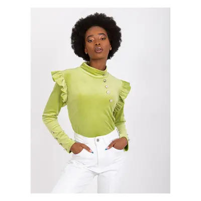 Blouse-DHJ-BZ-6533A.44P-lime green