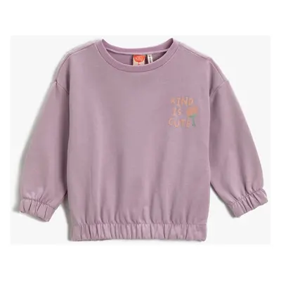 Koton Sweatshirt - Purple - Relaxed fit