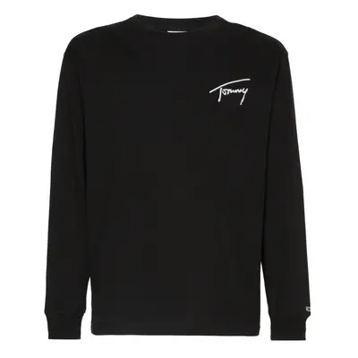 Tommy Jeans T-Shirt - TJM TOMMY SIGNATURE LS TEE black