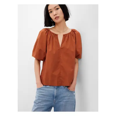 GAP Cotton Blouse Short Sleeve - Women