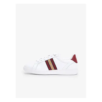 White Women's Leather Sneakers Tommy Hilfiger - Women