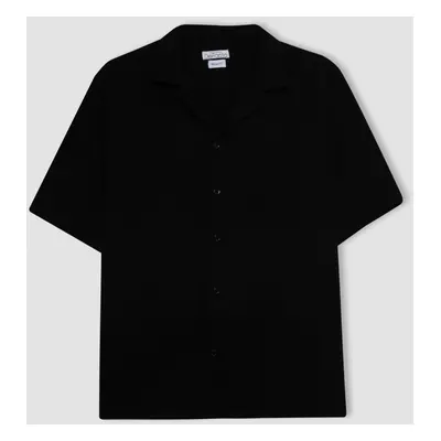 DEFACTO Relax Fit Polo Collar Cotton Short Sleeve Shirt