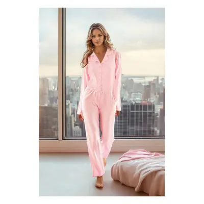 Trendyol Powder Viscose Woven Pajama Set