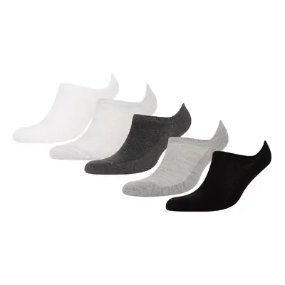 DEFACTO Men's 5-Pack Cotton Sneaker Socks