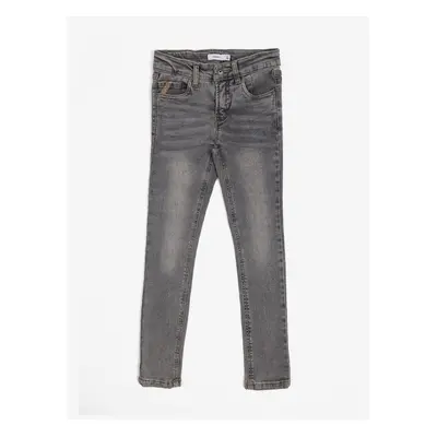 Grey girls' skinny fit jeans name it Pete - Girls