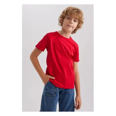 DEFACTO Boy's Regular Fit Short Sleeve T-Shirt