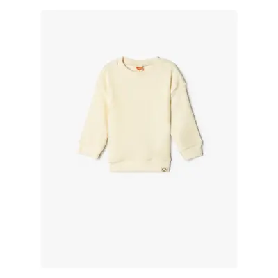 Koton Basic Sweatshirt Crew Neck Ribbed Long Sleeve Crew Neck