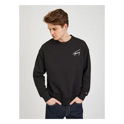 Black Mens Sweatshirt Tommy Jeans - Men