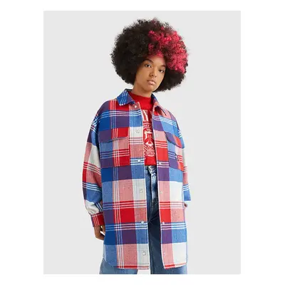 Red-Blue Women's Plaid Shell Shirt Tommy Jeans - Women's