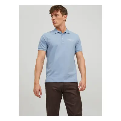 Light blue men's polo shirt Jack & Jones Archie - Men's