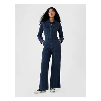 GAP Denim cargo jumpsuit Utility - Women's