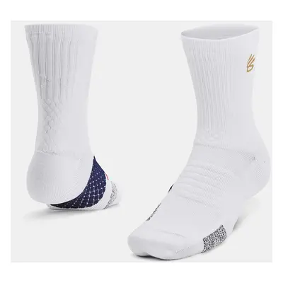 Under Armour Curry UA AD Playmaker 1p Mid-WHT Socks - Unisex