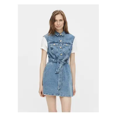 Blue Women's Denim Shirt Dress Pieces Namir - Women