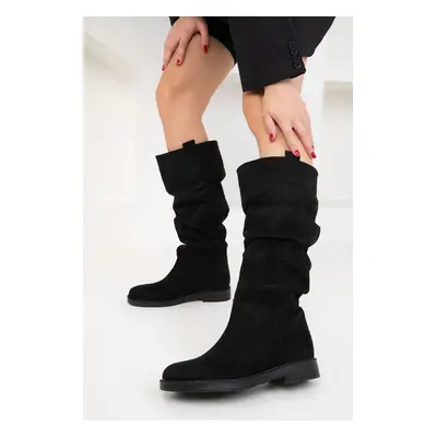 Soho Black Suede Women's Boots