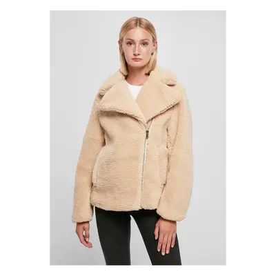 Women's Sherpa Biker Union Jacket Beige