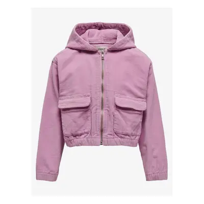 Light purple girly short corduroy jacket ONLY Kenzie - Girls