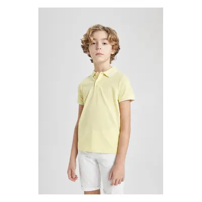 DEFACTO Boys Pique Short Sleeve Polo T-Shirt