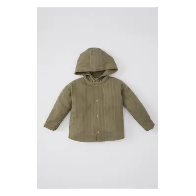 DEFACTO Baby Boy Hooded Long Sleeve Shirt