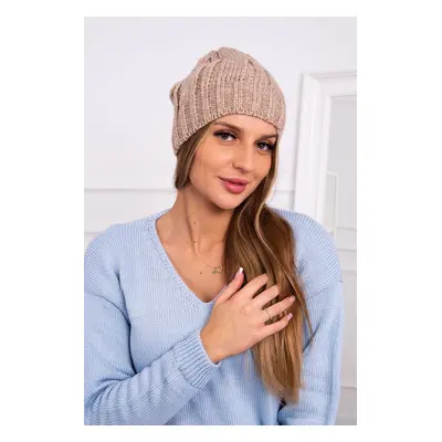 marka niezdefiniowana Cap with fleece Ida K320 dark beige