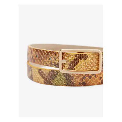 Yellow women's patterned belt CAMAIEU - Women's