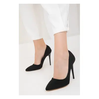 Soho Black Suede Women's Classic High Heel Shoes