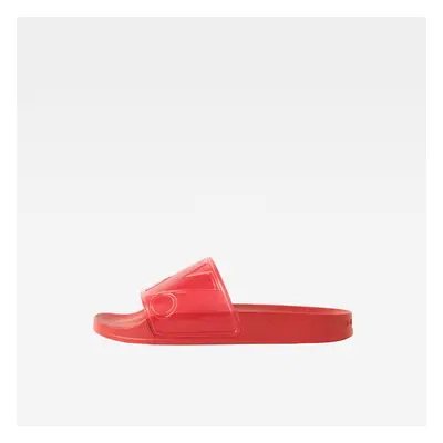 Flip-flops - G-STAR Cart Slide II - Transparent WMN red