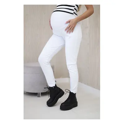 marka niezdefiniowana Cotton maternity pants white