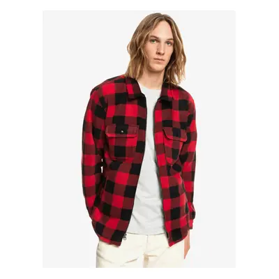 Red Men's Plaid Shirt Quiksilver - Men's