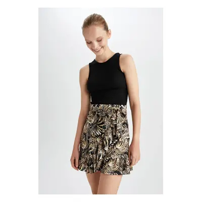 DEFACTO Regular Fit Cotton Skirt