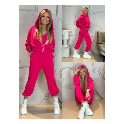 Pink jumpsuit with sweatshirt By o la la