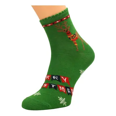 Bratex X-Mass Socks Women's green d-985