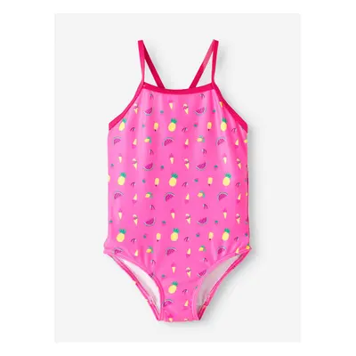 Pink Girly Patterned Swimwear Name It Ziza - Girls