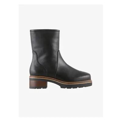 Black Leather Ankle Boots Högl Force - Women