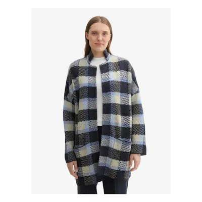 Dark blue women's checkered cardigan Tom Tailor - Women's